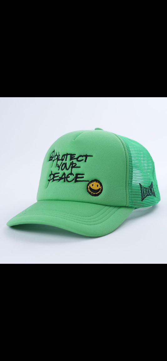 Protect Your Peace Trucker Hat Green Edition