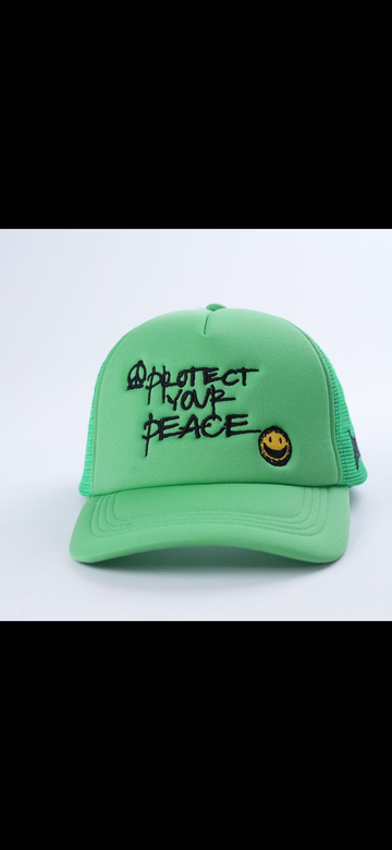 Protect Your Peace Trucker Hat Green Edition