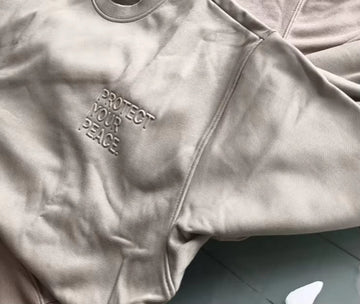 Milk Tea Evil Eye Crewneck Sweater